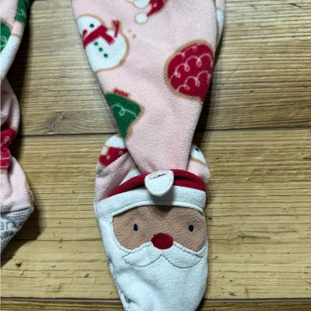Carter's | Pink Santa and Tree Footie Pajamas | 2T